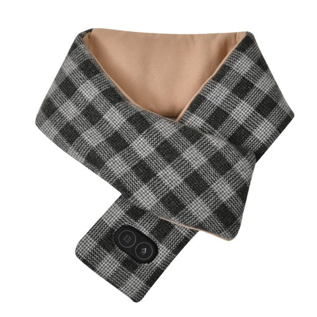 Verwarmbare USB-sjaal met 3 temperatuurstanden – Zachte fleece halsdoek voor dames en heren winter thuiswerk | Sulvida