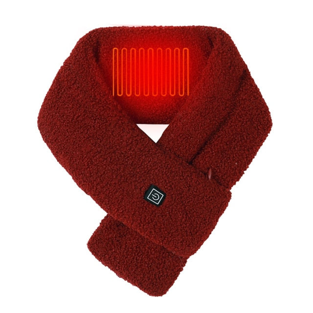 Verwarmbare USB-sjaal met 3 temperatuurstanden – Zachte fleece halsdoek voor dames en heren winter thuiswerk | Sulvida