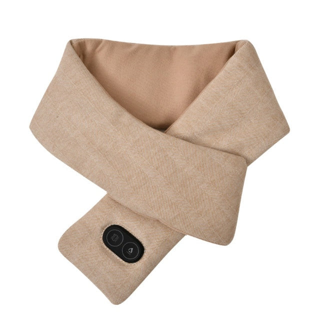 Verwarmbare USB-sjaal met 3 temperatuurstanden – Zachte fleece halsdoek voor dames en heren winter thuiswerk | Sulvida