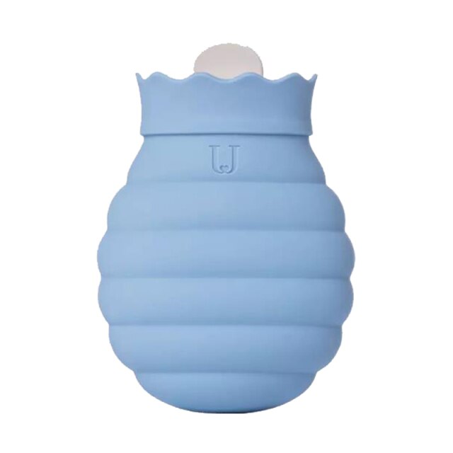 Siliconen Warmwaterkruik 313ml en 620ml Magnetronbestendig Grijs Blauw Rood Warmtecompres Verwarmingskruik | Sulvida