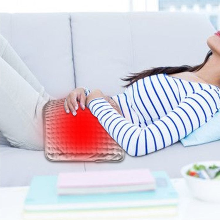 Elektrisch Verwarmingskussen Digitaal 76x40cm Grijs Rood Blauw Instelbaar Warmtepad Therapeutisch Comfort | Sulvida