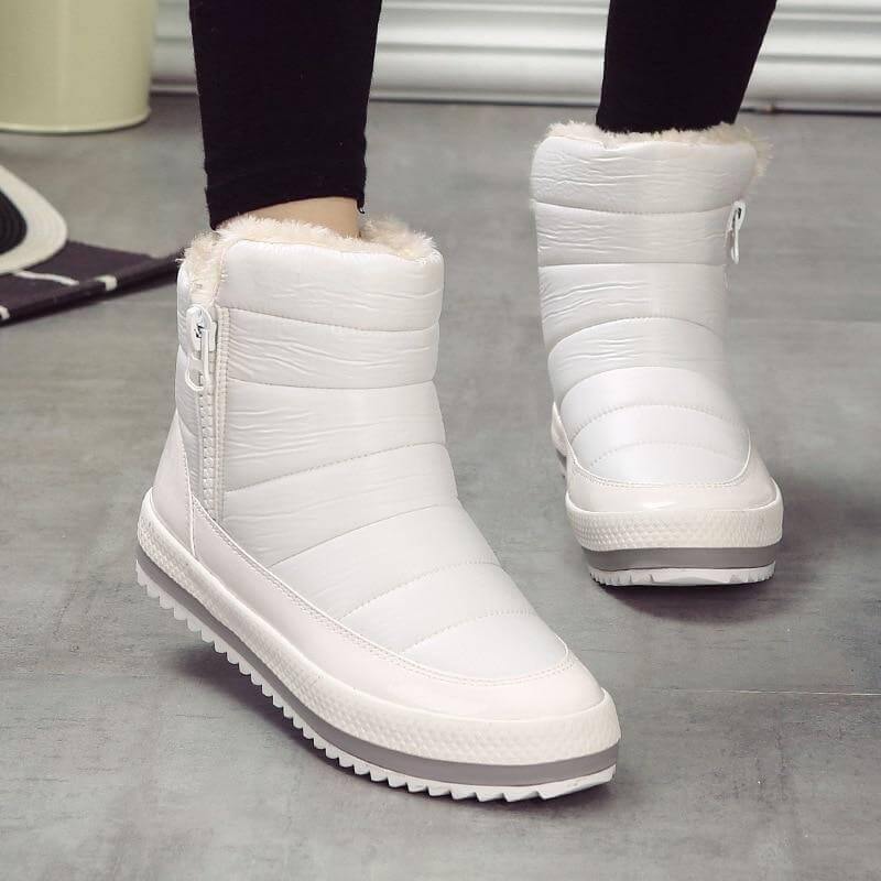 Dames winterlaarzen met warme voering ritssluiting antislip comfortabel zwart bruin voor dagelijks gebruik | Sulvida