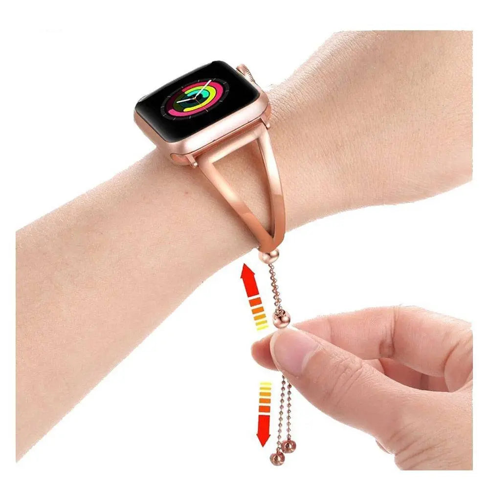 Smartwatch Armband 42mm Metalen Schakelband voor Dames Apple Watch Series Stijlvolle Polsband Accessoire | Sulvida