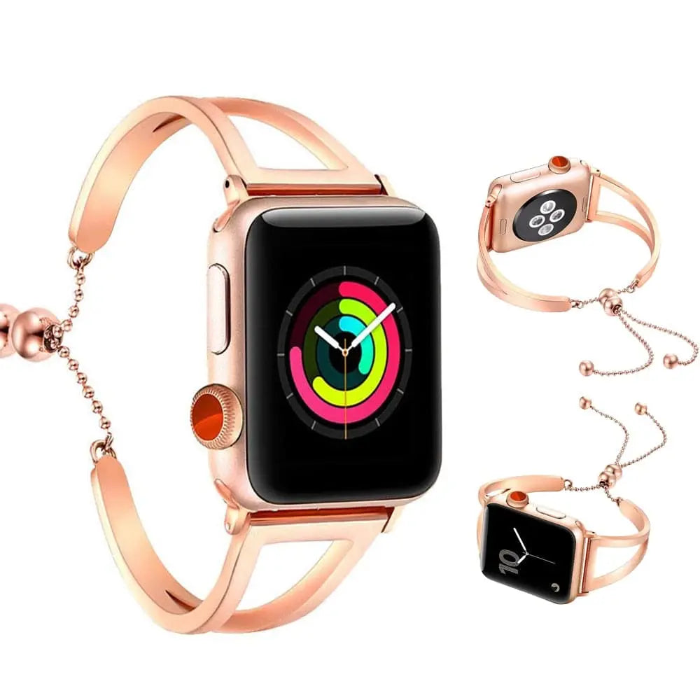 Smartwatch Armband 42mm Metalen Schakelband voor Dames Apple Watch Series Stijlvolle Polsband Accessoire | Sulvida