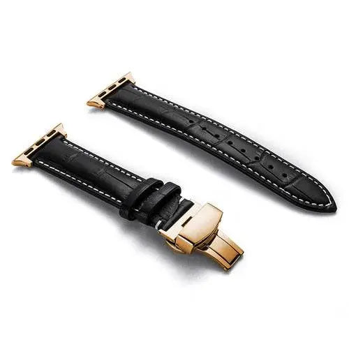 Bracelet de montre en véritable cuir de vache, compatible avec les montres connectées 42mm 44mm 45mm 46mm 49mm, réglable et universel | Sulvida