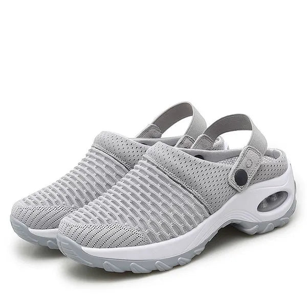 Sandalen met Mesh Bovenkant en Dikke Zool voor Dames – Comfortabel Schoeisel met Luchtkussen | Sulvida