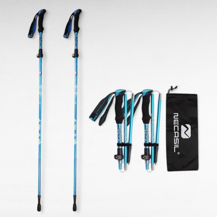 Verstelbare Wandelstokken Aluminium Antislip Grip Inklapbaar Trekkingstok Outdoor Wandelen Bergen Trekking | Sulvida