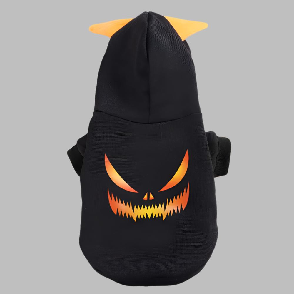 Hondenhoodie Pompoen Design Warm Katoen Halloween Kostuumkleding Huisdier Feestkleding voor Hond en Kat | Sulvida