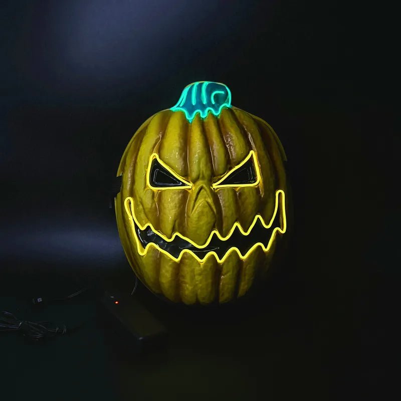 LED Pompoen Masker met Drie Lichtstanden voor Halloween Feesten Griezel Kostuum Verkleedpartij Horror | Sulvida