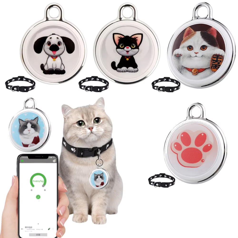 Traceur GPS pour chat avec Bluetooth, détection de proximité, étanche, compact, localisation de l’animal en temps réel | Sulvida