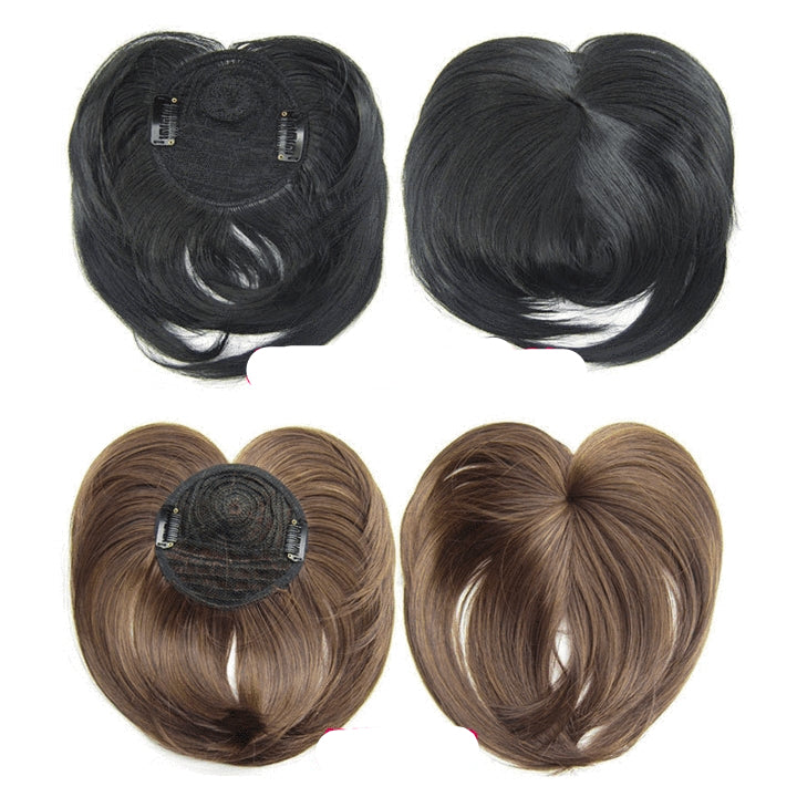 Extension à clip pour cheveux courts, pour plus de volume, cheveux synthétiques, blond platine, blond cendré, doré et noir, extension de cheveux à clip pour femme | Sulvida