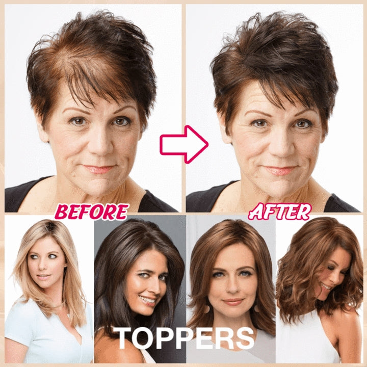 Extension à clip pour cheveux courts, pour plus de volume, cheveux synthétiques, blond platine, blond cendré, doré et noir, extension de cheveux à clip pour femme | Sulvida