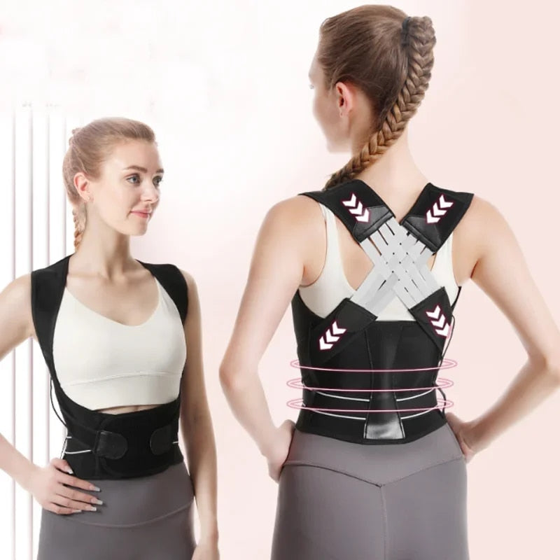 Verstelbare houdingstrainer voor een rechte houding ergonomische rugsteun voor dagelijks comfort en support | Sulvida