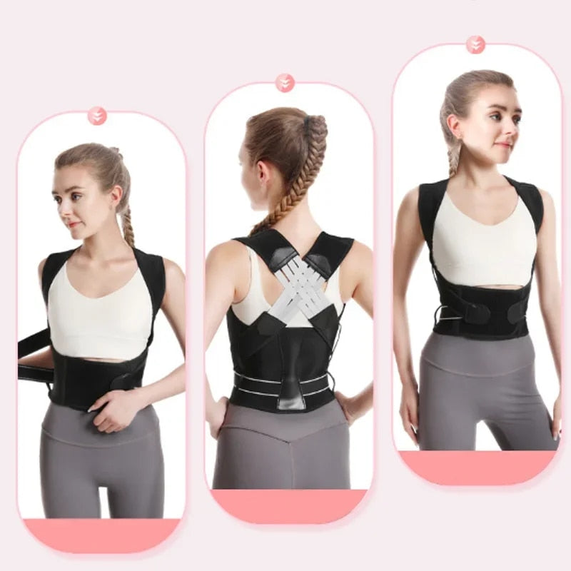 Verstelbare houdingstrainer voor een rechte houding ergonomische rugsteun voor dagelijks comfort en support | Sulvida