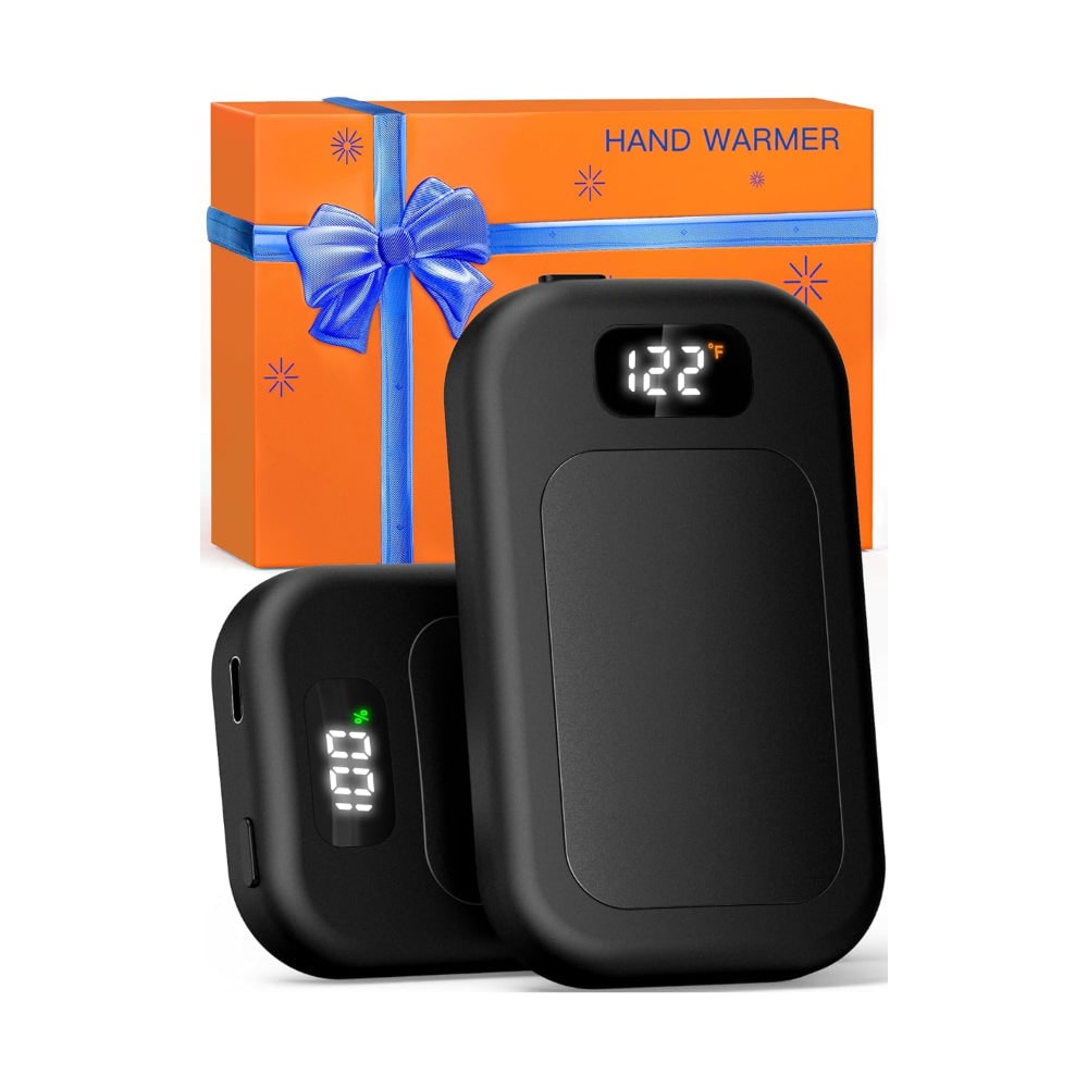 Elektrische Handwarmers Oplaadbaar met Digitaal Display 3 Warmtestanden Powerbank Functie voor Koude Handen | Sulvida