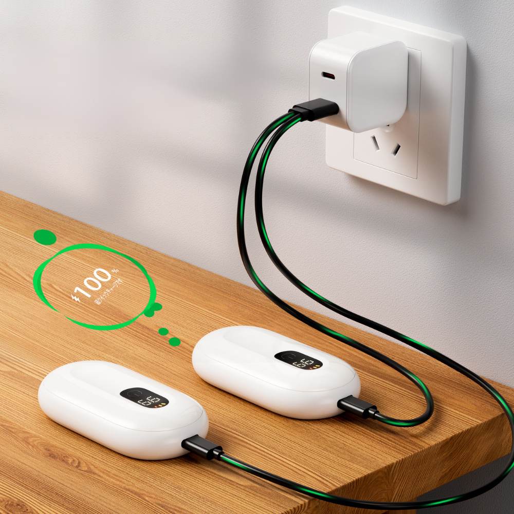 Handwarmer Oplaadbaar Set van 2 Magnetisch USB Zakwarmer Compact Draagbaar Winterwarmte Handverwarmer Koud Weer | Sulvida