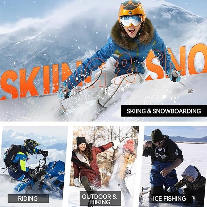 Verwarmde Binnenhandschoenen Oplaadbaar met Instelbare Temperatuur Winterhandschoenen voor Wintersport | Sulvida