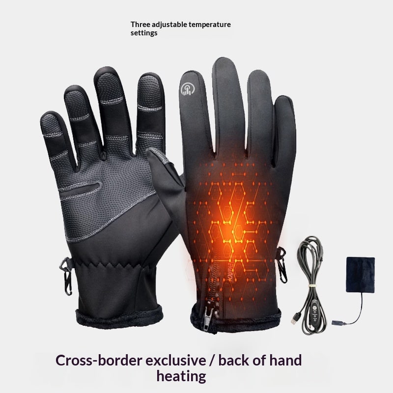 Verwarmbare Handschoenen USB Oplaadbaar Touchscreen Antislip Winterhandschoenen Thermisch Skien Wandelen | Sulvida