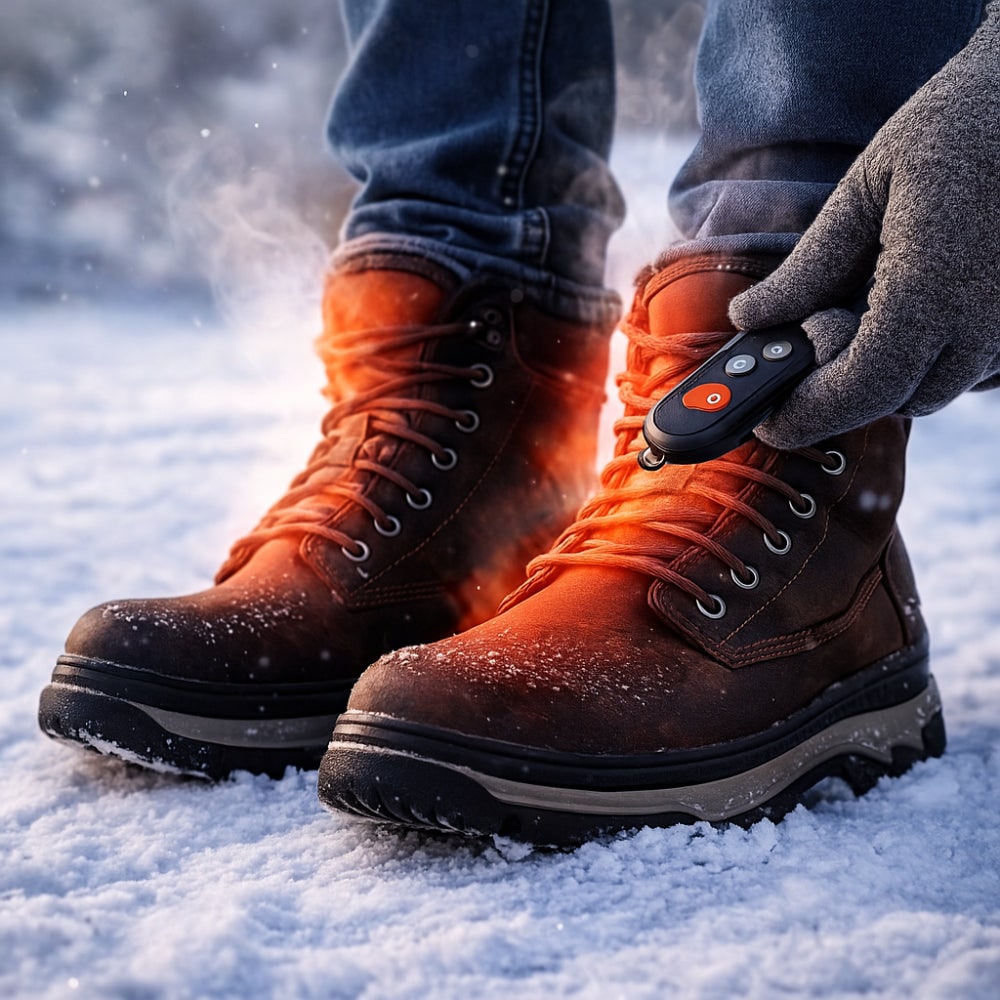 Verwarmbare Inlegzolen met Afstandsbediening Voetboogondersteuning USB Oplaadbaar Comfort Warmte Winter | Sulvida