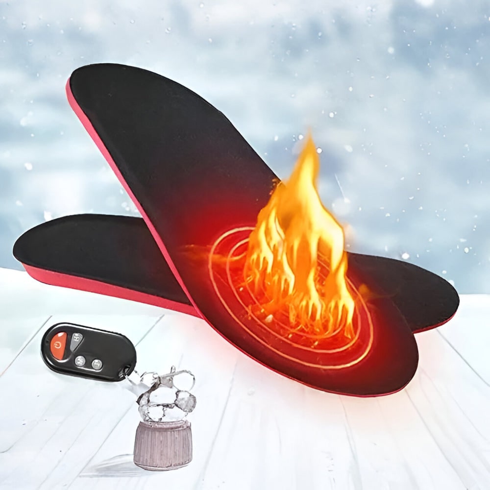 Verwarmbare Inlegzolen met Afstandsbediening Voetboogondersteuning USB Oplaadbaar Comfort Warmte Winter | Sulvida