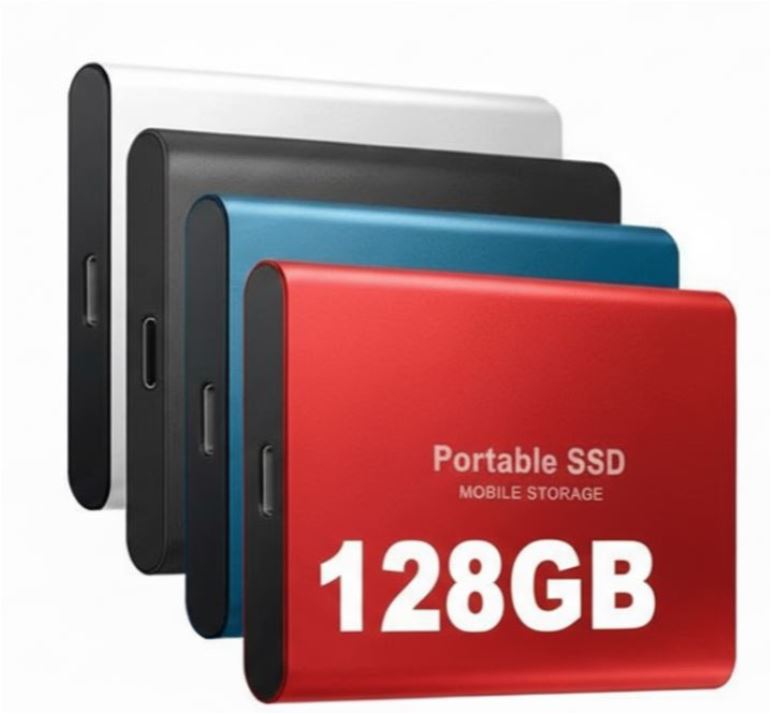 Externe SSD USB-C Opslagschijf 128GB Hoge Snelheid 1050MB/s Draagbare Solid-State Drive Compatibel Windows macOS Linux Compact Robuust | Sulvida