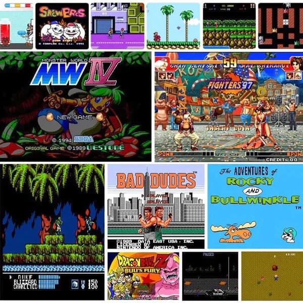 Retro Spelconsole HDMI met Draadloze Controllers voor Klassieke Gaming Nostalgie en Vintage Arcade Plezier Thuis | Sulvida