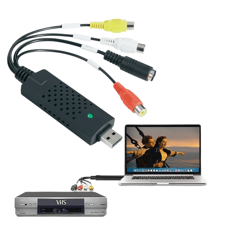 Digitale Video Converter Cassette naar Computer USB Capture Adapter voor Videobewerking en Archivering Thuisgebruik | Sulvida