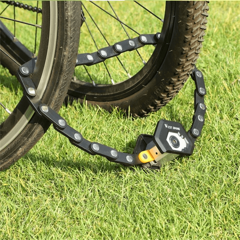 Vouwbaar Fietsslot Staal 78cm Zwart Kettingslot met Montagebeugel voor Fiets E-bike Scooter Mountainbike | Sulvida
