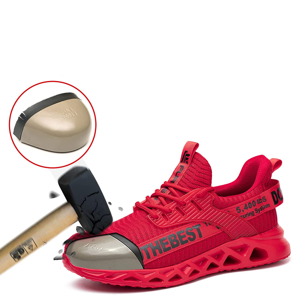 Werkschoenen S3 met Stalen Neus Flyknit Ademend Kevlar Antislip Industriële Veiligheidsschoenen Werkplaats | Sulvida