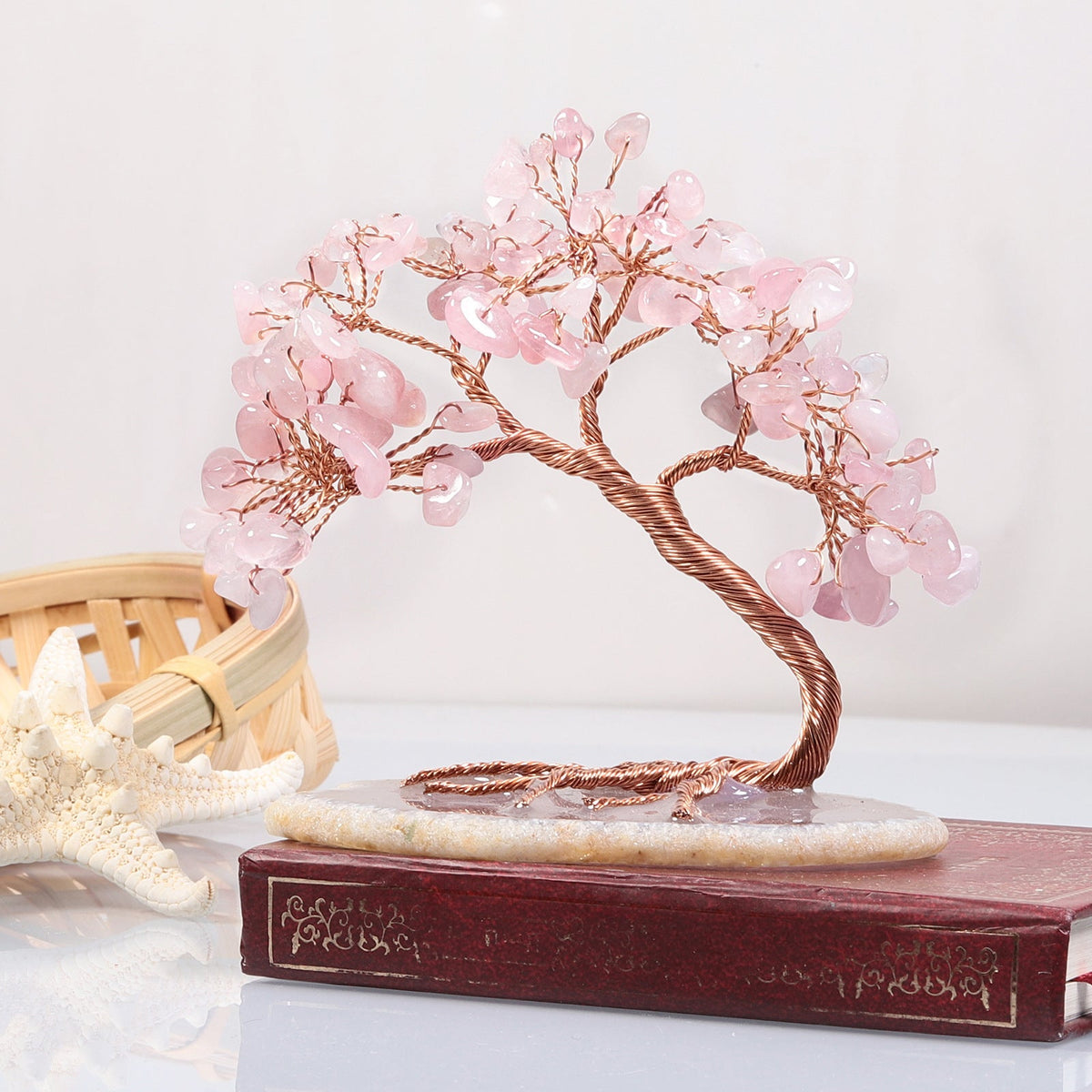 Levensboom met Natuurstenen – Spirituele Decoratie voor Wijsheid Innerlijke Rust en Positieve Energie | Sulvida