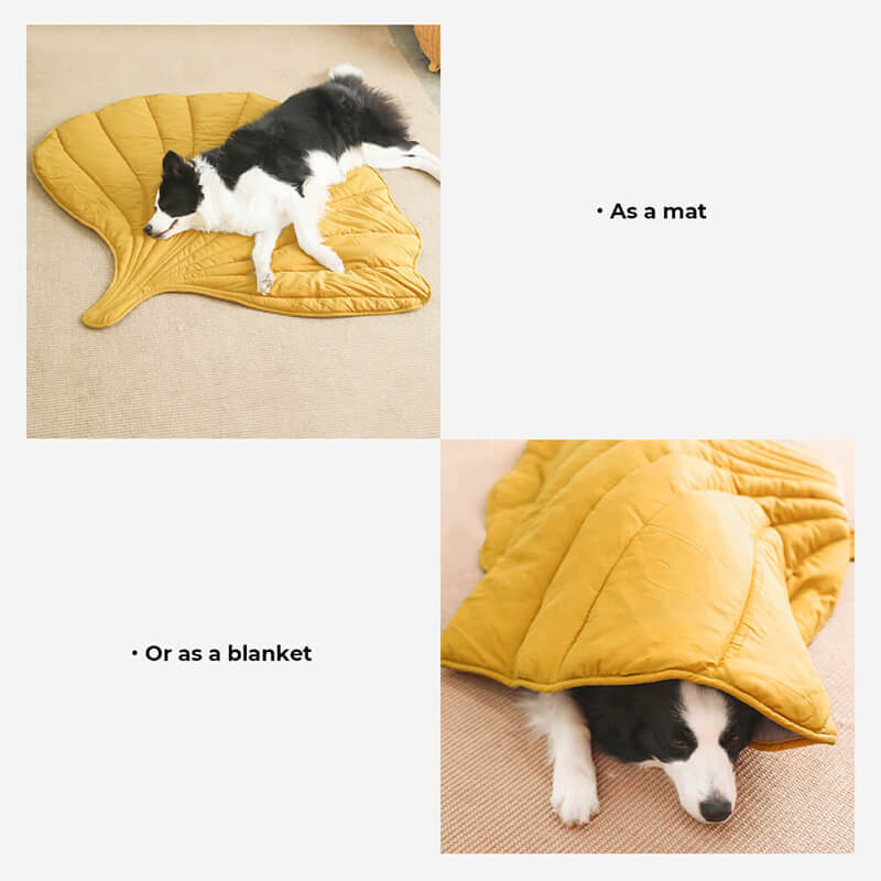 Hondendeken Bladvorm Katoenmix Zachte Kleed Grote Honden Bank Bescherming Decoratief Huisdierkleed Woonkamer | Sulvida