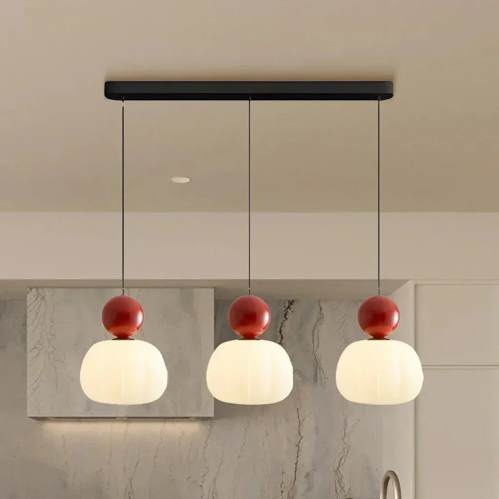 Hanglamp Art Deco Crème Ø16cm Metaal Glas G9 Eettafel Woonkamer Keuken Pendellamp Vintage Designlamp | Sulvida