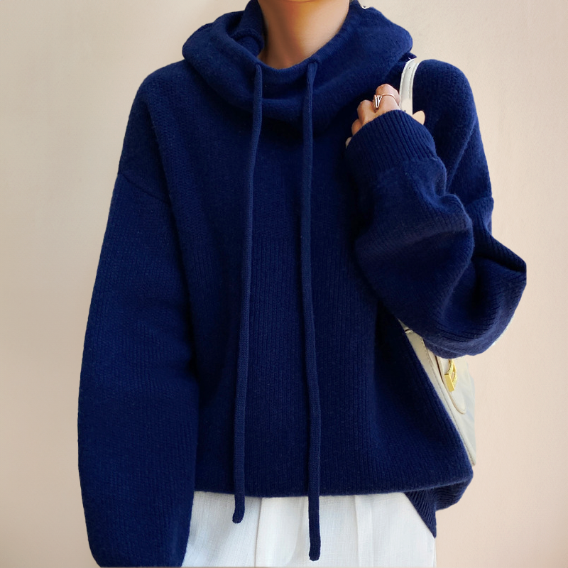 Dames Coltrui Merino Wol Groen Grijs Bruin Blauw Fijngebreid Warm Wintertrui Luxe Gebreide Colshirt Elegante | Sulvida