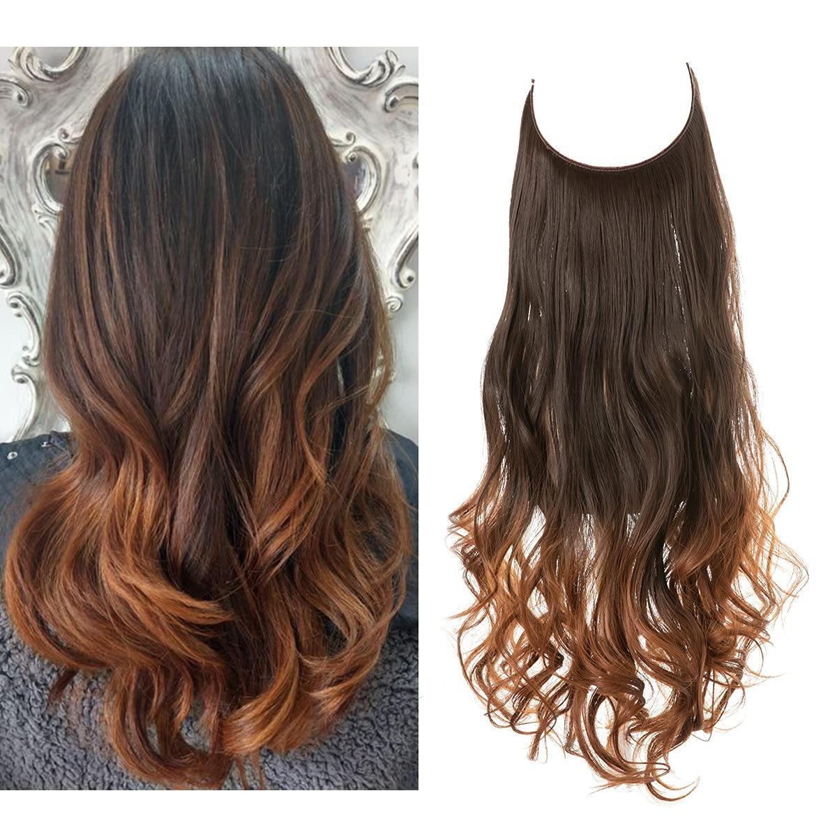 Onzichtbare Hair Extensions Halo Wire 35-45cm Natuurlijk Volume Lang Haar Zonder Clips Invisible Wire | Sulvida