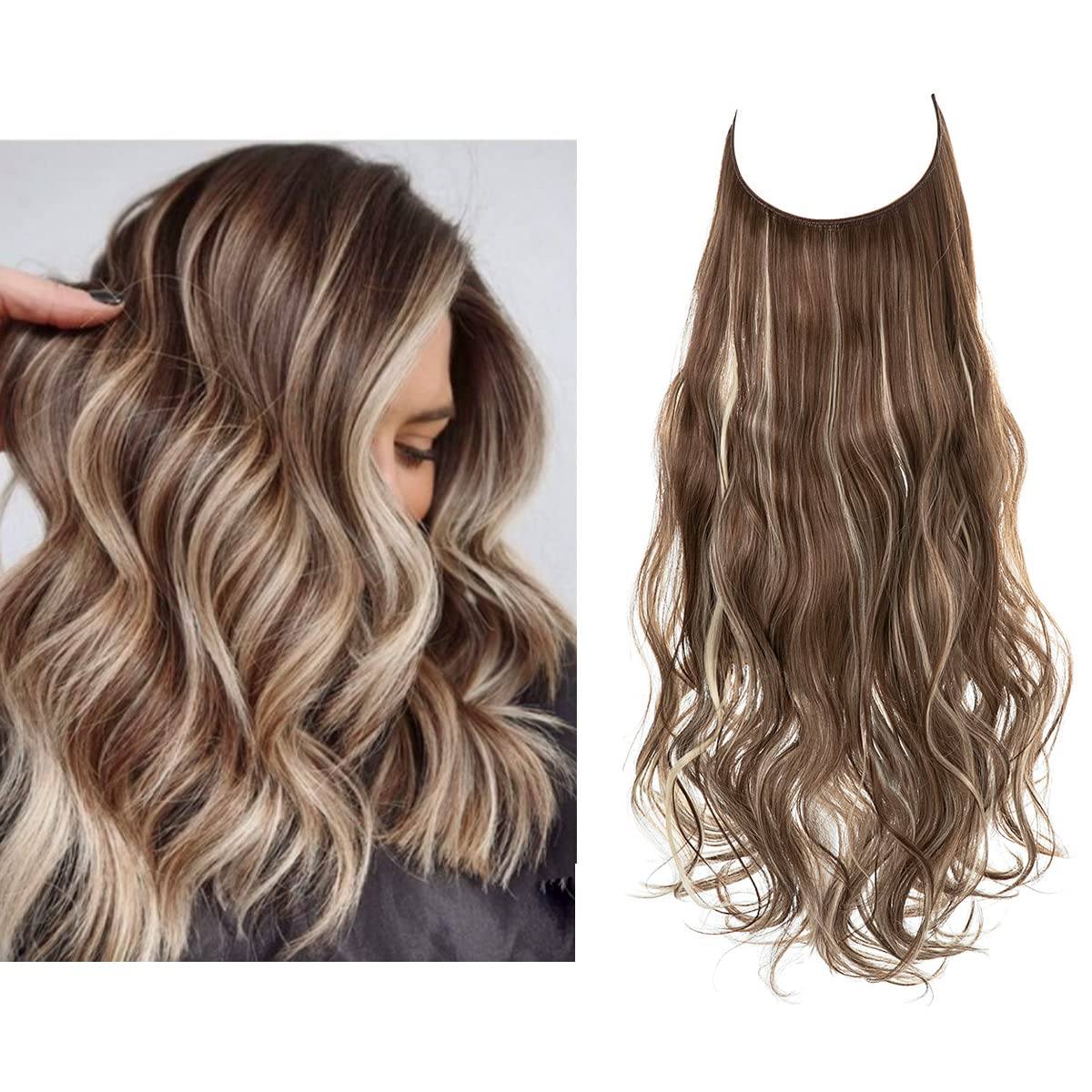 Onzichtbare Hair Extensions Halo Wire 35-45cm Natuurlijk Volume Lang Haar Zonder Clips Invisible Wire | Sulvida