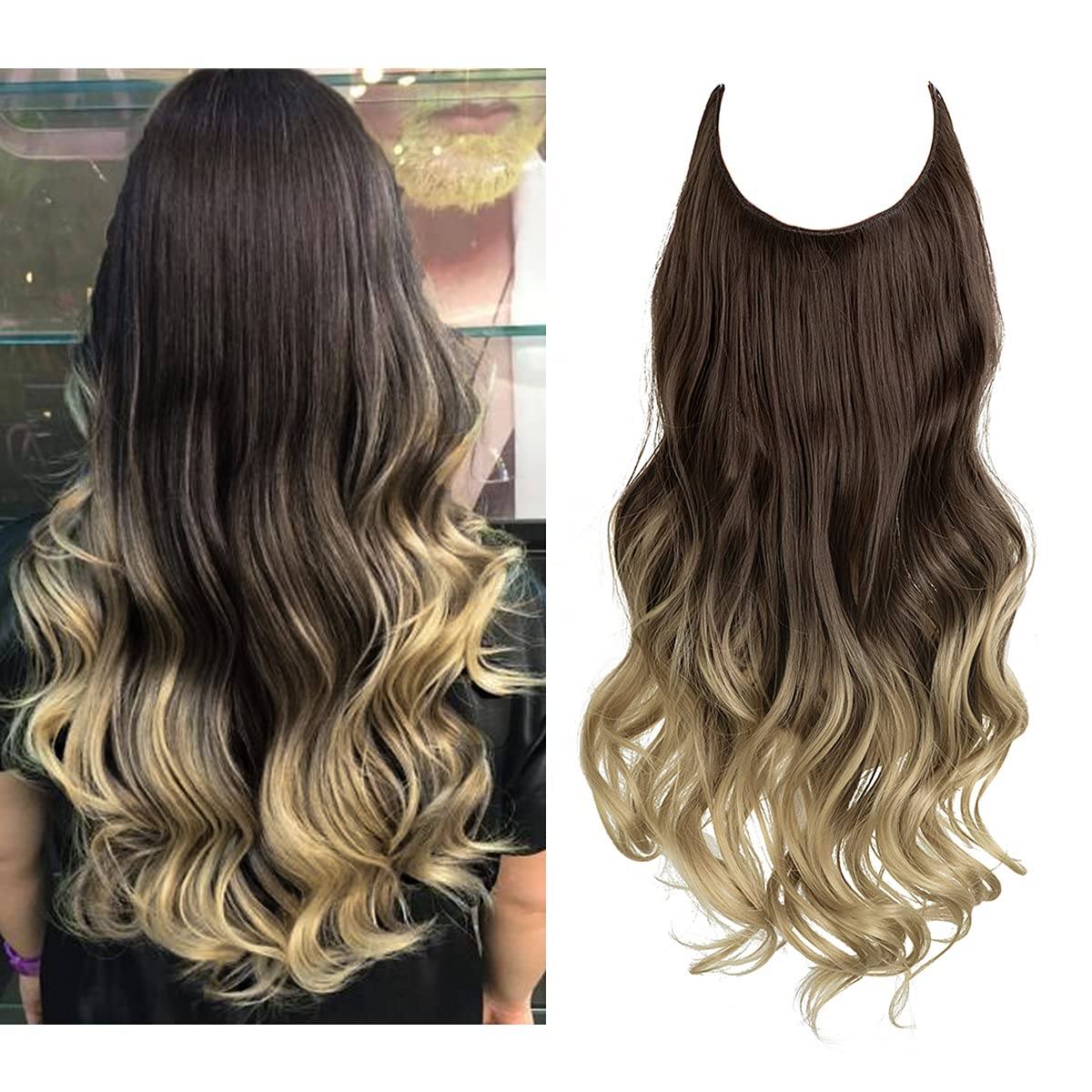 Onzichtbare Hair Extensions Halo Wire 35-45cm Natuurlijk Volume Lang Haar Zonder Clips Invisible Wire | Sulvida