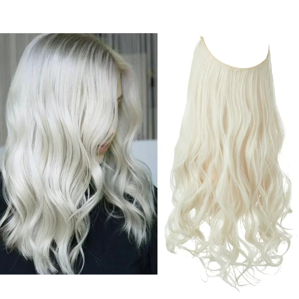 Haarextensies 100% Echt Haar Volume en Lengte Hittebestendig Extensions Natuurlijke Look Styling Haarverlening | Sulvida