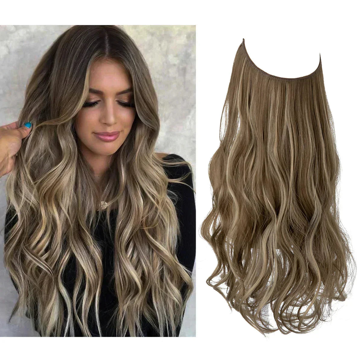 Haarextensies 100% Echt Haar Volume en Lengte Hittebestendig Extensions Natuurlijke Look Styling Haarverlening | Sulvida