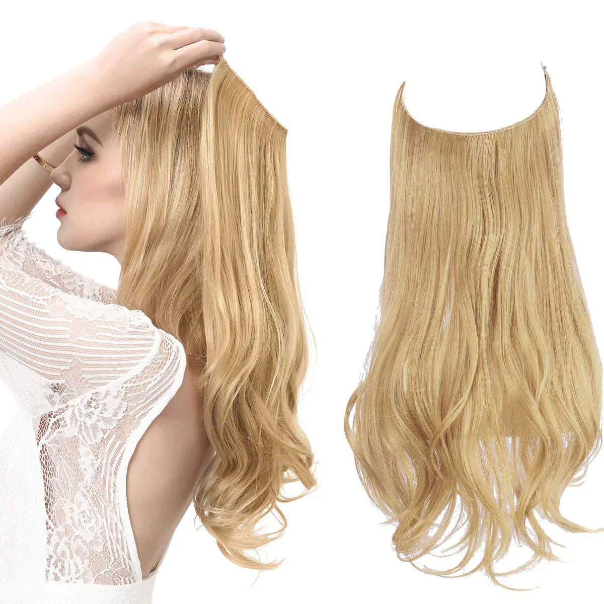 Haarextensies 100% Echt Haar Volume en Lengte Hittebestendig Extensions Natuurlijke Look Styling Haarverlening | Sulvida