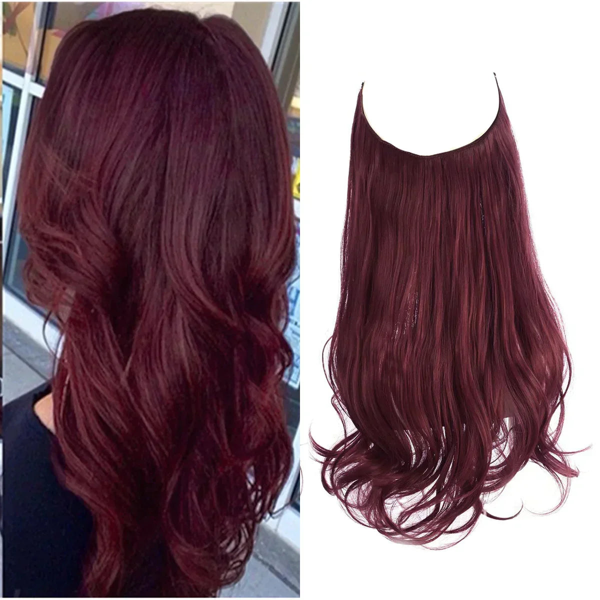 Haarextensies 100% Echt Haar Volume en Lengte Hittebestendig Extensions Natuurlijke Look Styling Haarverlening | Sulvida