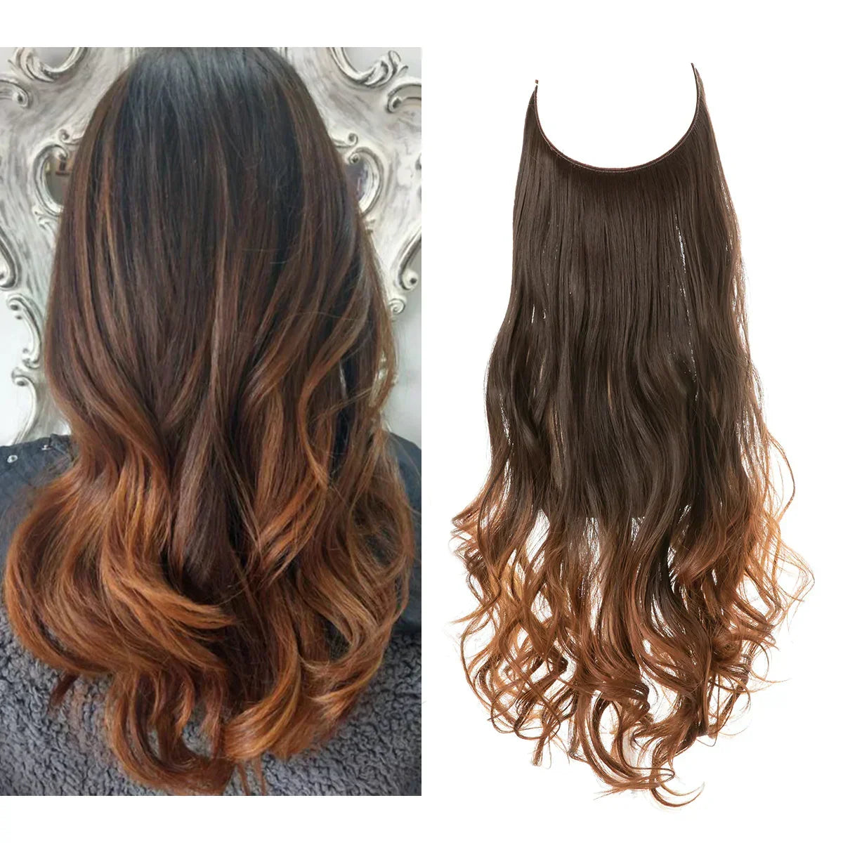 Haarextensies 100% Echt Haar Volume en Lengte Hittebestendig Extensions Natuurlijke Look Styling Haarverlening | Sulvida
