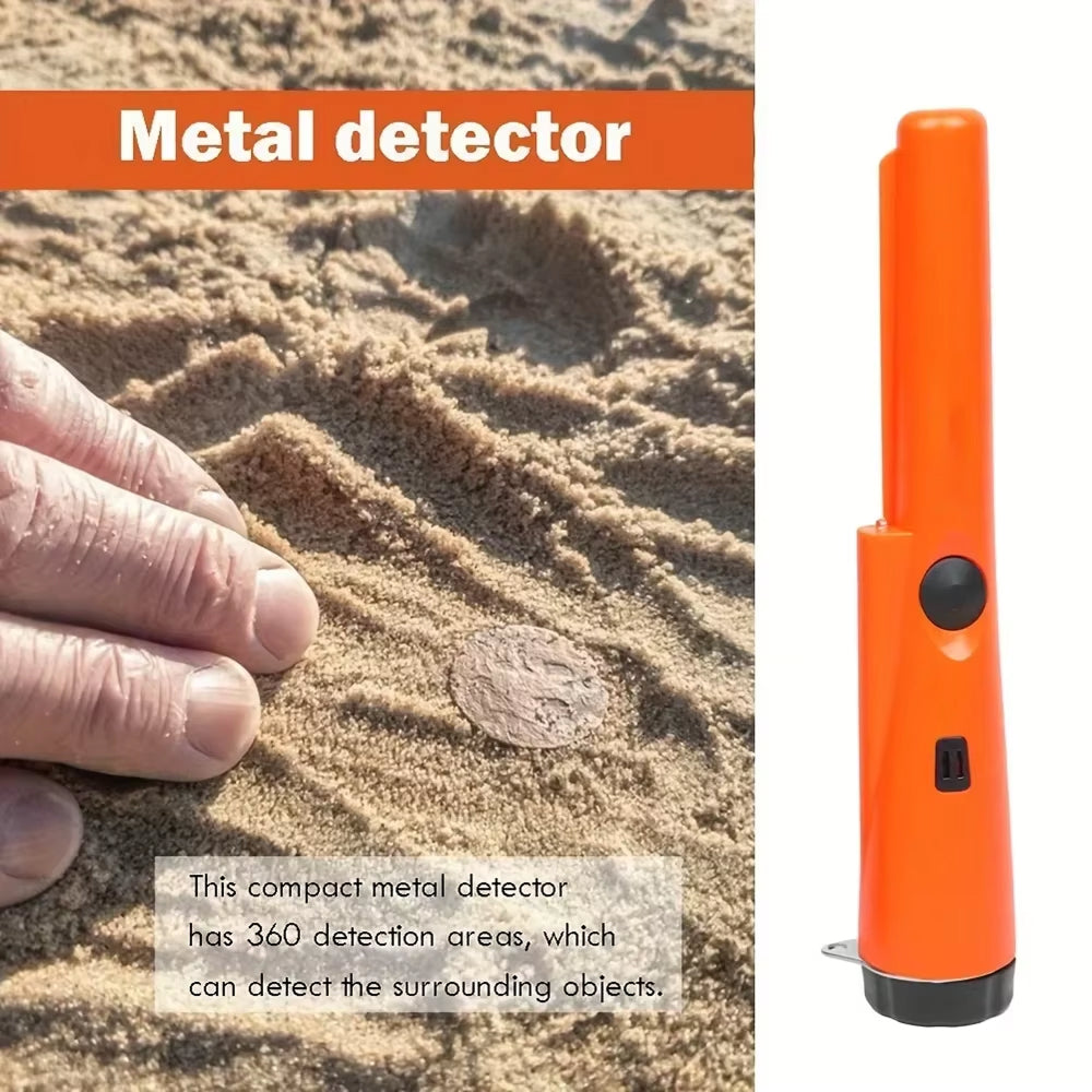 Détecteur de métaux pinpointer étanche IP66, détection à 360° pour la recherche de trésors, pièces, bijoux, reliques, or et argent | Sulvida