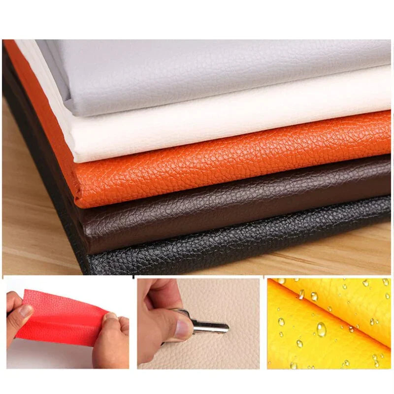 Zelfklevende leren herstelpatch 50x138cm voor meubels kleding tassen autostoelen leer repareren herstellen | Sulvida