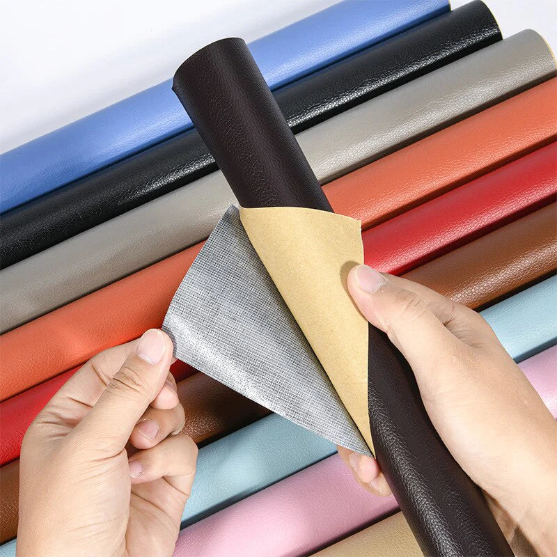 Zelfklevende leren herstelpatch 50x138cm voor meubels kleding tassen autostoelen leer repareren herstellen | Sulvida