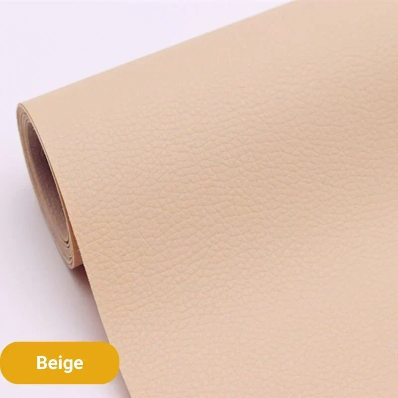 Zelfklevende leren herstelpatch 50x138cm voor meubels kleding tassen autostoelen leer repareren herstellen | Sulvida