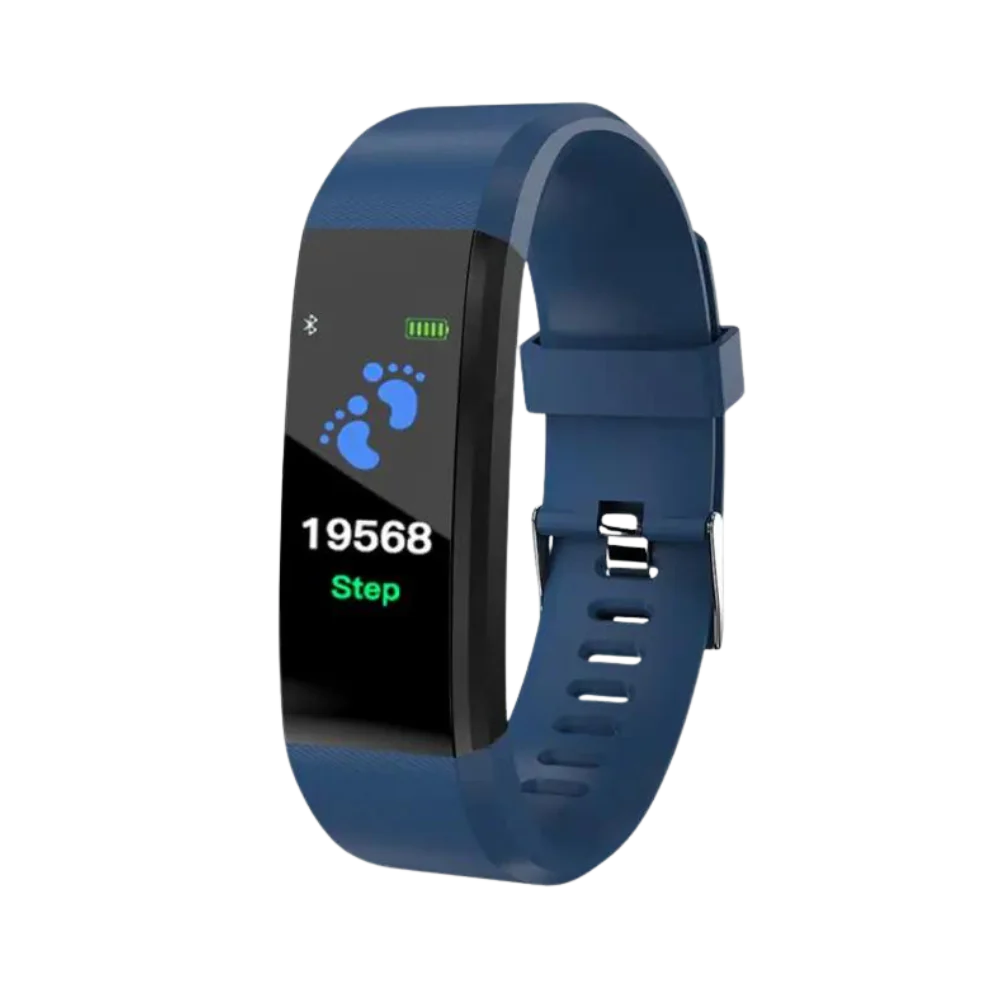 Smartwatch met Gezondheidsfuncties – Bloeddruk Hartslag – LED Display 0.96 Inch – USB Oplaadbaar – Waterdicht | Sulvida