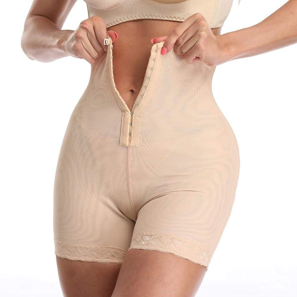 Corrigerend damesshort naadloos met buikcontrole billen lift high waist shapewear onderkleding beige zwart | Sulvida