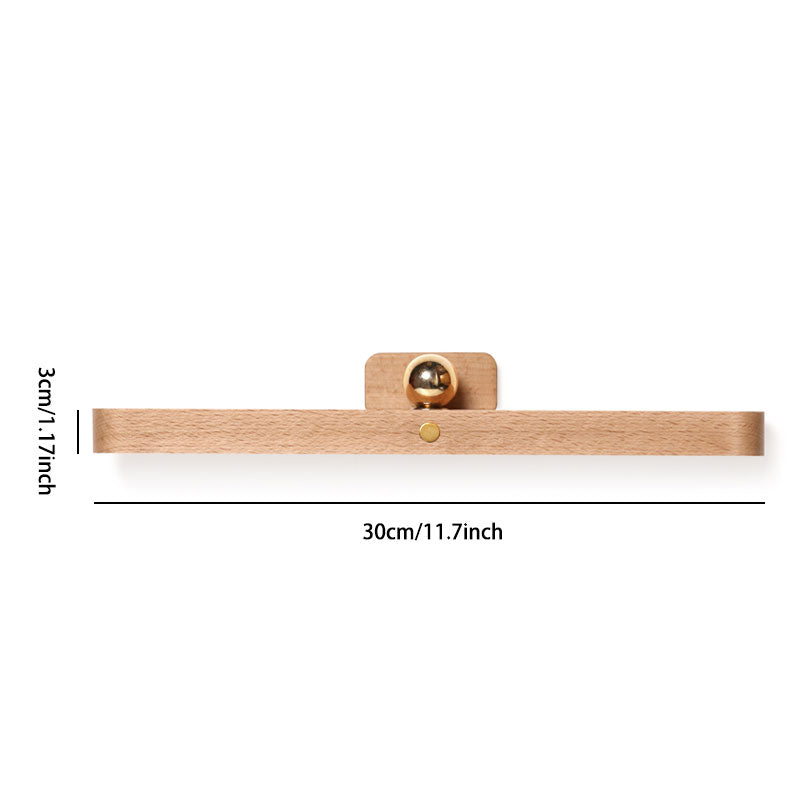 Applique murale sans fil à fixation magnétique, tête orientable, bois, éclairage d’ambiance et d’accentuation | Sulvida