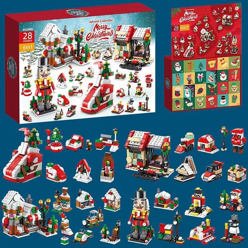 Adventskalender Bouwstenen Kerstset 24 Dagen Speelgoed Creatief Constructie Puzzel Kerst December Kinderen | Sulvida