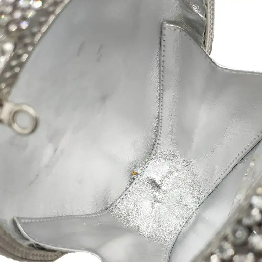 Dames Avondtasje met Kristallen Doodshoofd Zwart Zilver Goud Feest Clutch Schoudertas Party Elegant Luxe | Sulvida